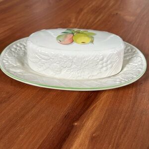 English Countryside Fruit Cove butter dish